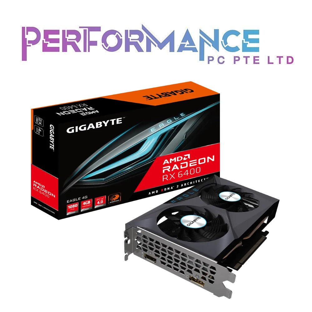 GIGABYTE Radeon RX 6400 EAGLE 4G GDDR6 (3 YEARS WARRANTY BY CDL TRADING PTE LTD)