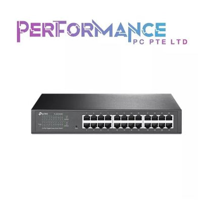 TP-Link 24 Port Gigabit Switch | Easy Smart Managed | Plug & Play | Desktop/Rackmount | Sturdy Metal w/ Shielded Ports | Support QoS, Vlan, IGMP & LAG (TL-SG1024DE) (3 YEARS WARRANTY BY BAN LEONG TECHNOLOGIES PTE LTD)