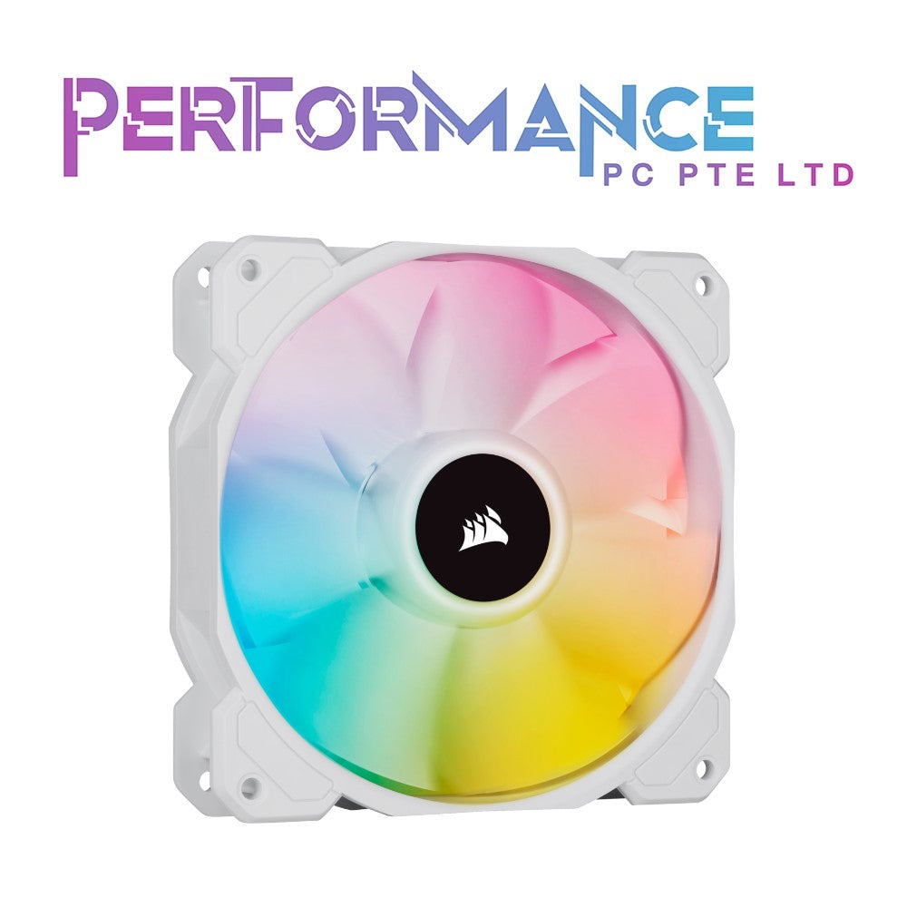 CORSAIR iCUE SP120 RGB Elite Performance 120mm PWM Single Fan Black/White (2 YEARS WARRANTY BY CONVERGENT SYSTEMS PTE LTD)