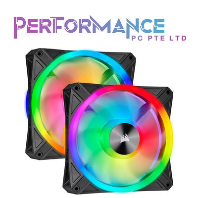 Corsair QL Series, QL140 RGB, 140mm RGB LED Fan, Single Pack/Dual Pack with Lighting Node Core (2 YEARS WARRANTY BY CONVERGENT SYSTEMS PTE LTD)