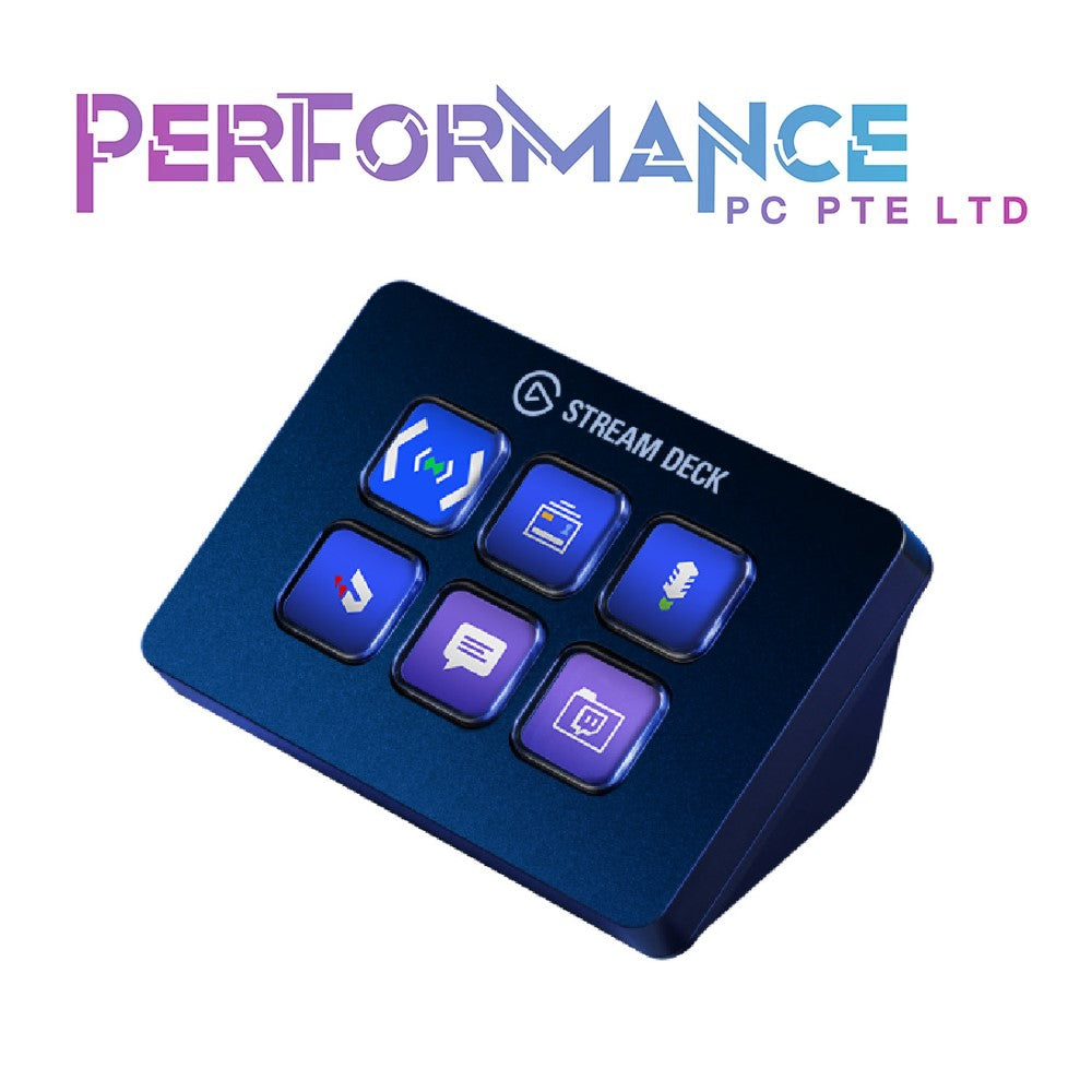 Elgato Stream Deck Mini - Live Content Creation Controller with 6 customizable LCD keys (2 YEARS WARRANTY BY CONVERGENT SYSTEMS PTE LTD)