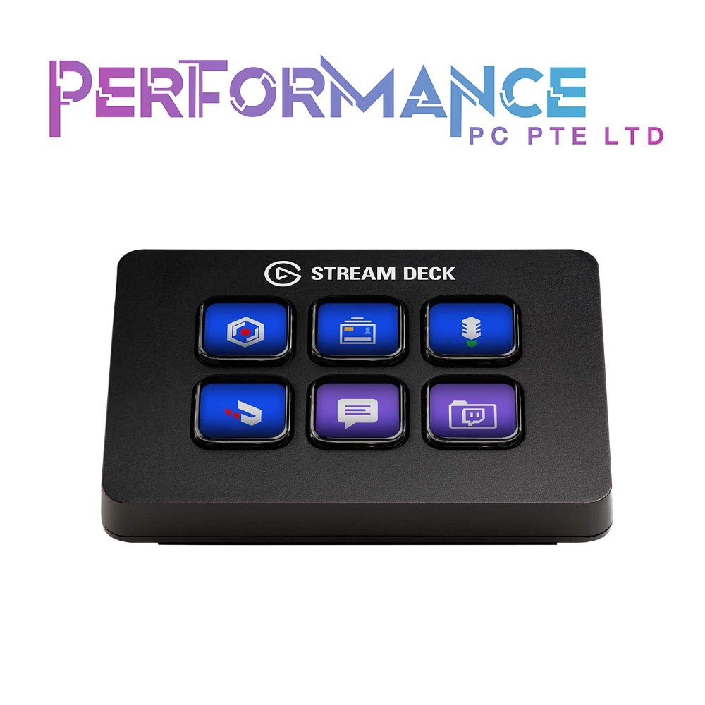 Elgato Stream Deck Mini - Live Content Creation Controller with 6 customizable LCD keys (2 YEARS WARRANTY BY CONVERGENT SYSTEMS PTE LTD)