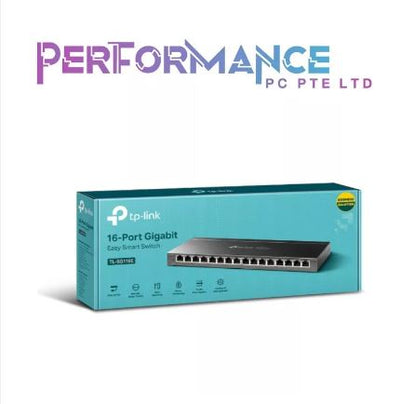 TP-Link TL-SG116E 16 Port Gigabit Switch | Easy Smart Managed | Plug & Play | Desktop/Wall-Mount | Sturdy Metal w/ Shielded Ports | Support QoS, Vlan, IGMP and LAG (3 YEARS WARRANTY BY BAN LEONG TECHNOLOGIES PTE LTD)