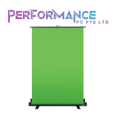 Elgato Green Screen - Collapsible Chroma Key Backdrop, Wrinkle-Resistant Fabric and Ultra-Quick Setup for background removal for Streaming, Video Conferencing, on Instagram, TikTok, Zoom, Teams, OBS (2 YEARS WARRANTY BY CONVERGENT SYSTEMS PTE LTD)