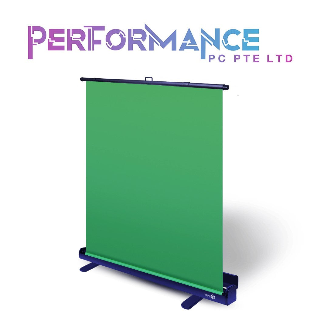 Elgato Green Screen - Collapsible Chroma Key Backdrop, Wrinkle-Resistant Fabric and Ultra-Quick Setup for background removal for Streaming, Video Conferencing, on Instagram, TikTok, Zoom, Teams, OBS (2 YEARS WARRANTY BY CONVERGENT SYSTEMS PTE LTD)