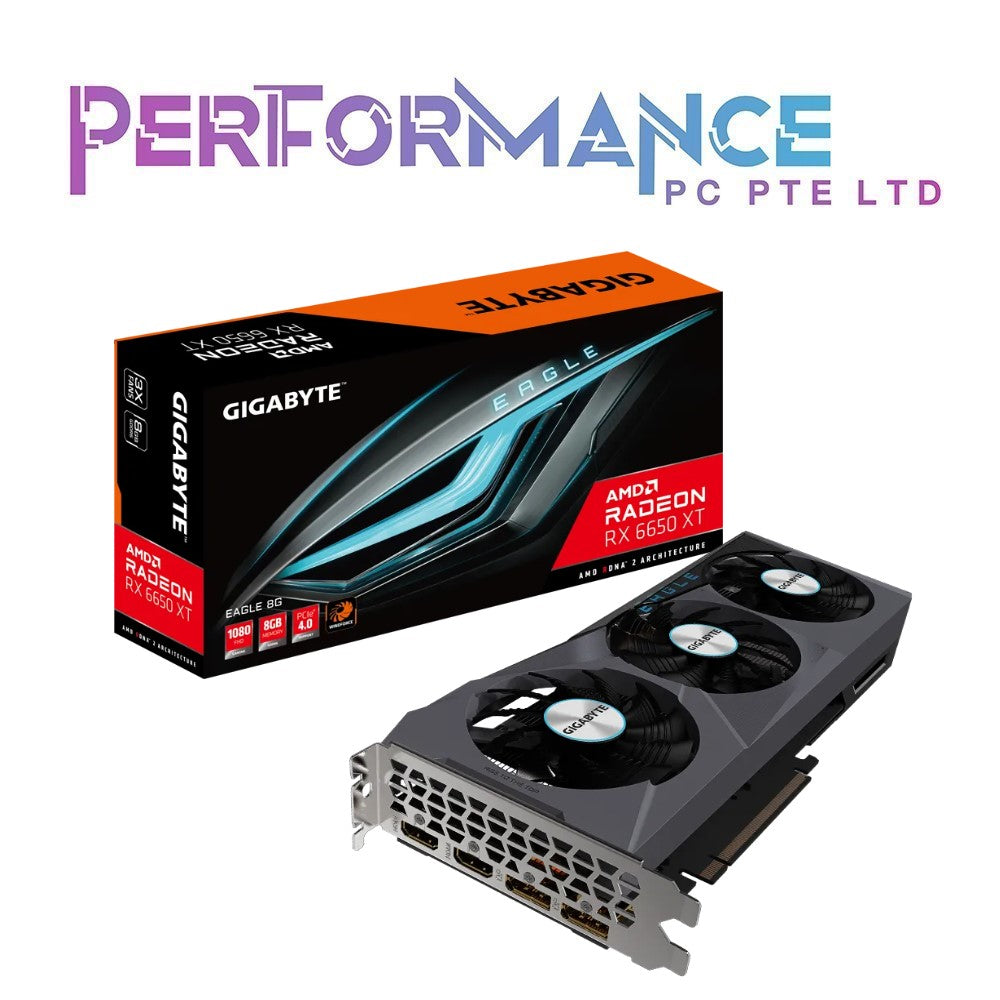 GIGABYTE Radeon™ RX 6650 XT RX 6650XT RX6650XT EAGLE 8G GDDR6 (3 YEARS WARRANTY BY CDL TRADING PTE LTD)