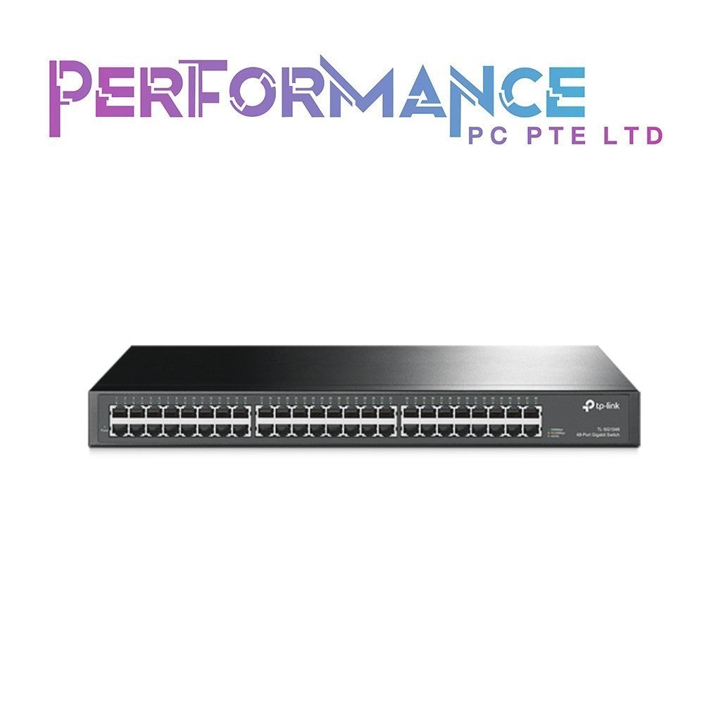 TP-Link TL-SG1048 48 Port Gigabit Ethernet Switch | Plug and Play | Sturdy Metal w/ Shielded Ports | Rackmount | Fanless | Traffic Optimization | Unmanaged (3 YEARS WARRANTY BY BAN LEONG TECHNOLOGIES PTE LTD)