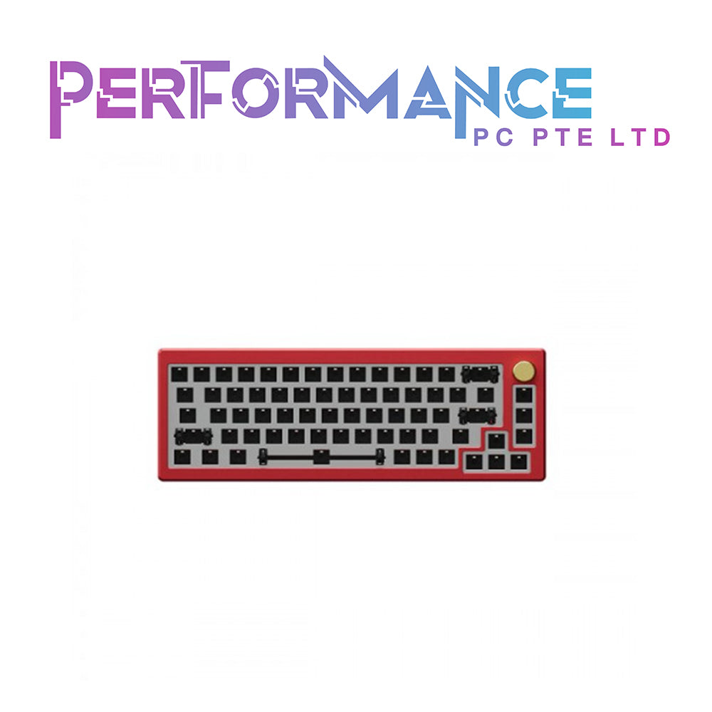 AKKO Barebones - MOD008 Red/Blue/Space Grey (1 YEAR WARRANTY BY TECH DYNAMIC PTE LTD)