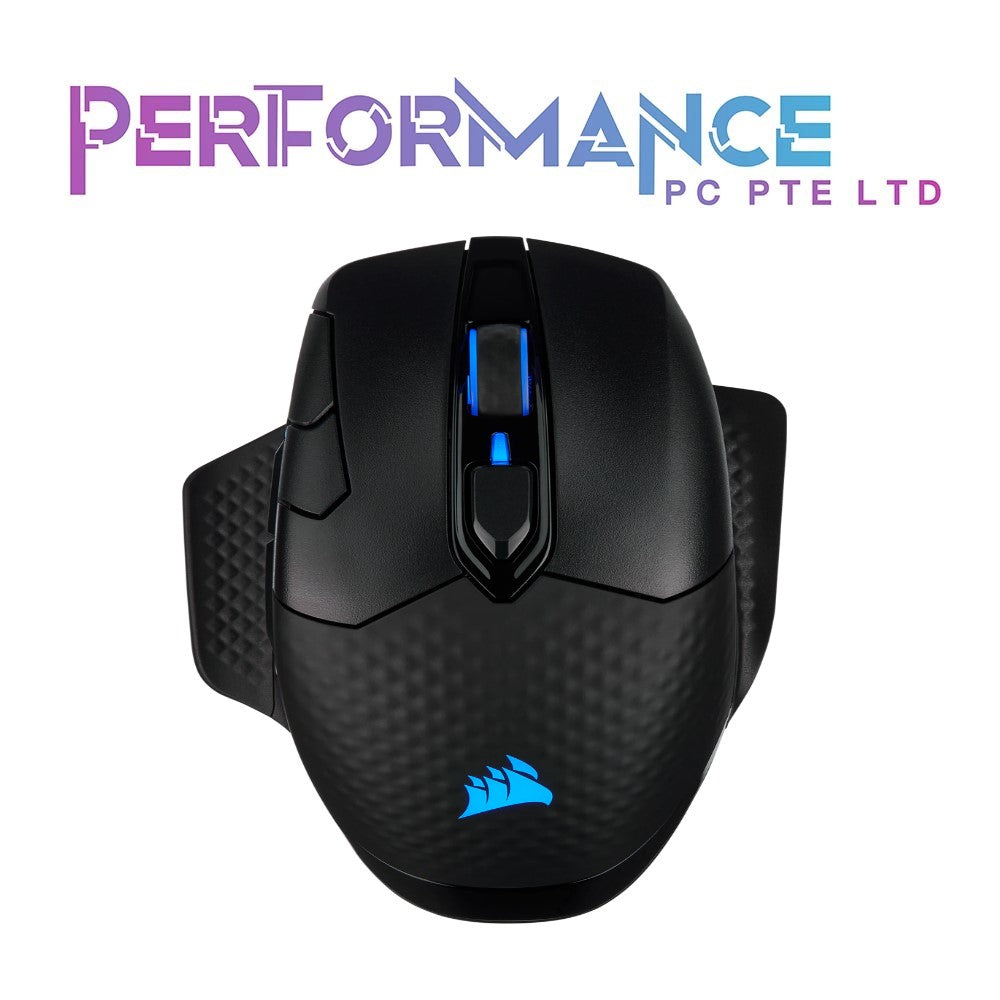 Corsair Dark Core RGB Pro SE, Wireless FPS/MOBA Gaming Mouse with Slipstream Technology, Black, Backlit RGB LED, 18000 DPI, Optical, Qi Wireless Charging Certified (2 YEARS WARRANTY BY CONVERGENT SYSTEMS PTE LTD)