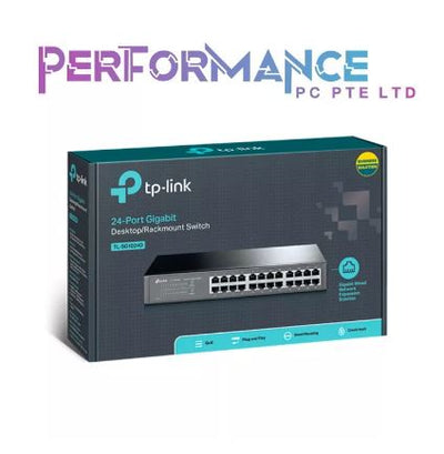 TP-Link TL-SG1024D 24-Port Gigabit Ethernet Unmanaged Switch | Plug and Play | Desktop/Rackmount | Fanless (3 YEARS WARRANTY BY BAN LEONG TECHNOLOGIES PTE LTD)