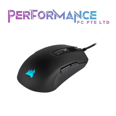 Corsair M55 RGB Pro Wired Ambidextrous Multi-Grip Gaming Mouse - 12,400 DPI Adjustable Sensor - 8 Programmable Buttons - Black (2 YEARS WARRANTY BY CONVERGENT SYSTEMS PTE LTD)