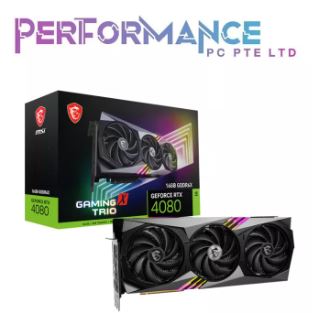 MSI GeForce RTX 4080 RTX4080 16GB GAMING X TRIO Graphics Card (3 YEARS WARRANTY BY CORBELL TECHNOLOGY PTE LTD)