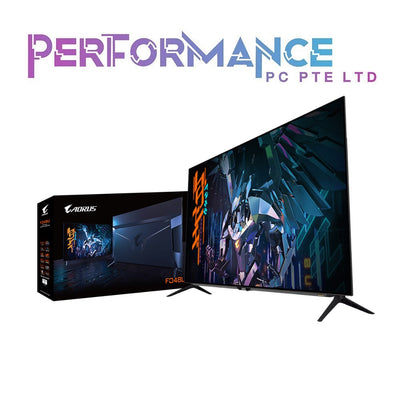 AORUS FO48U 48" 4K OLED Gaming Monitor, 3840x2160 Display, 120 Hz Refresh Rate, 1ms Response Time (GTG), 1x Display Port 1.4, 2X HDMI 2.1, 2X USB 3.0, with USB Type-C, Space Audio (3 YEARS WARRANTY BY CDL TRADING PTE LTD)