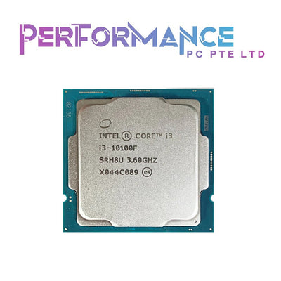 Intel Core i3 10100F 3.6 GHz 4-core 8-thread CPU processor L2 = 1M L3 = 6m 65W LGA 1200 (3 YEARS INTERNATIONAL WARRANTY BY INTEL)