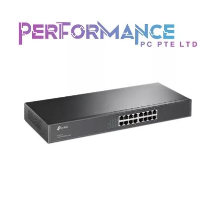 TP-Link TL-SF1016 16-Port Fast Ethernet Unmanaged Switch | Plug and Play | Rackmount | Metal | Fanless (3 YEARS WARRANTY BY BAN LEONG TECHNOLOGIES PTE LTD)