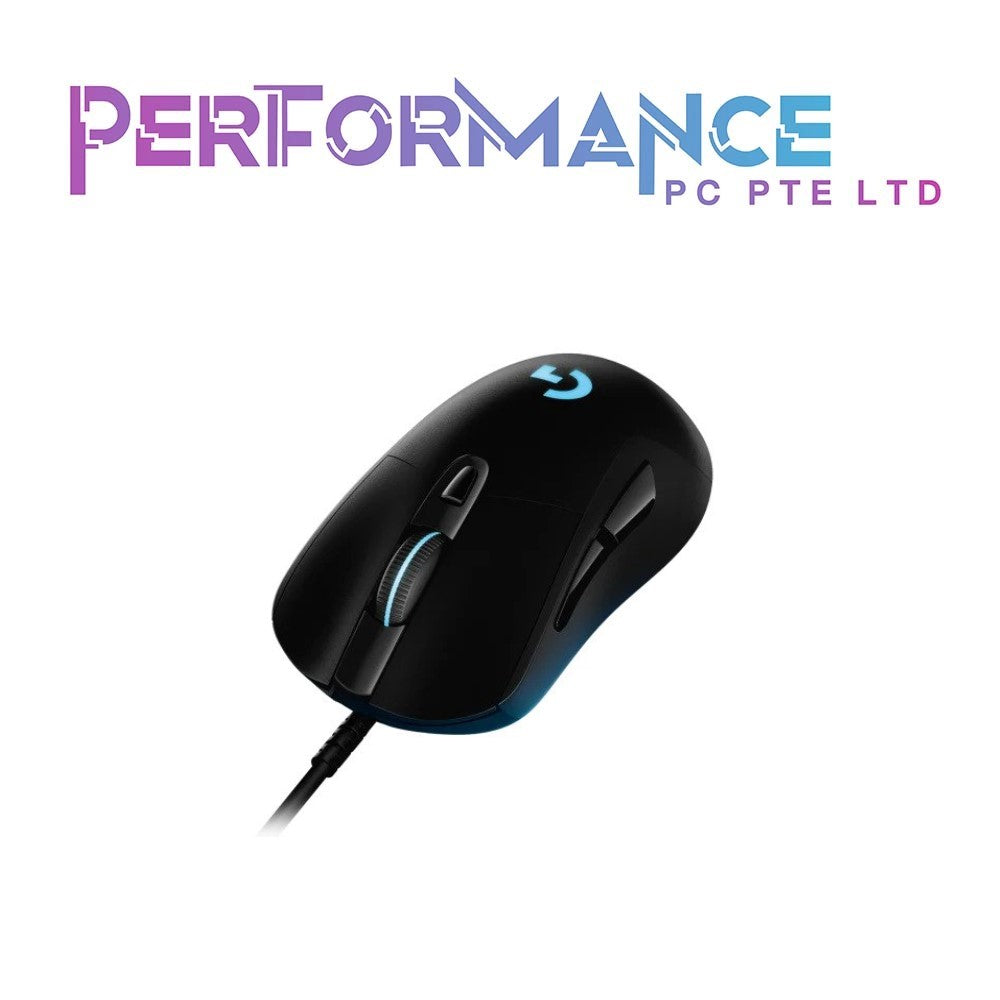 LOGITECH G403 HERO 25K Gaming Mouse, LIGHTSYNC RGB, Lightweight 87g+10g Optional, Braided Cable, 25,600 DPI, Rubber Side Grips (2 YEARS WARRANTY BY BAN LEONG TECHNOLOGIES PTE LTD)