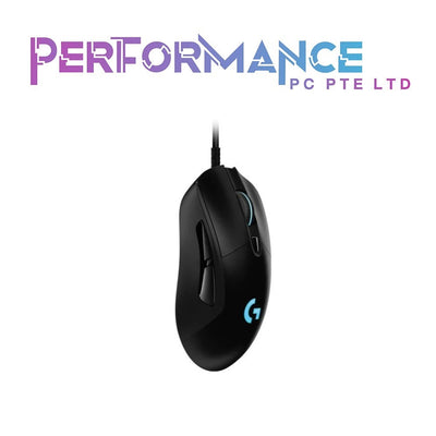 LOGITECH G403 HERO 25K Gaming Mouse, LIGHTSYNC RGB, Lightweight 87g+10g Optional, Braided Cable, 25,600 DPI, Rubber Side Grips (2 YEARS WARRANTY BY BAN LEONG TECHNOLOGIES PTE LTD)