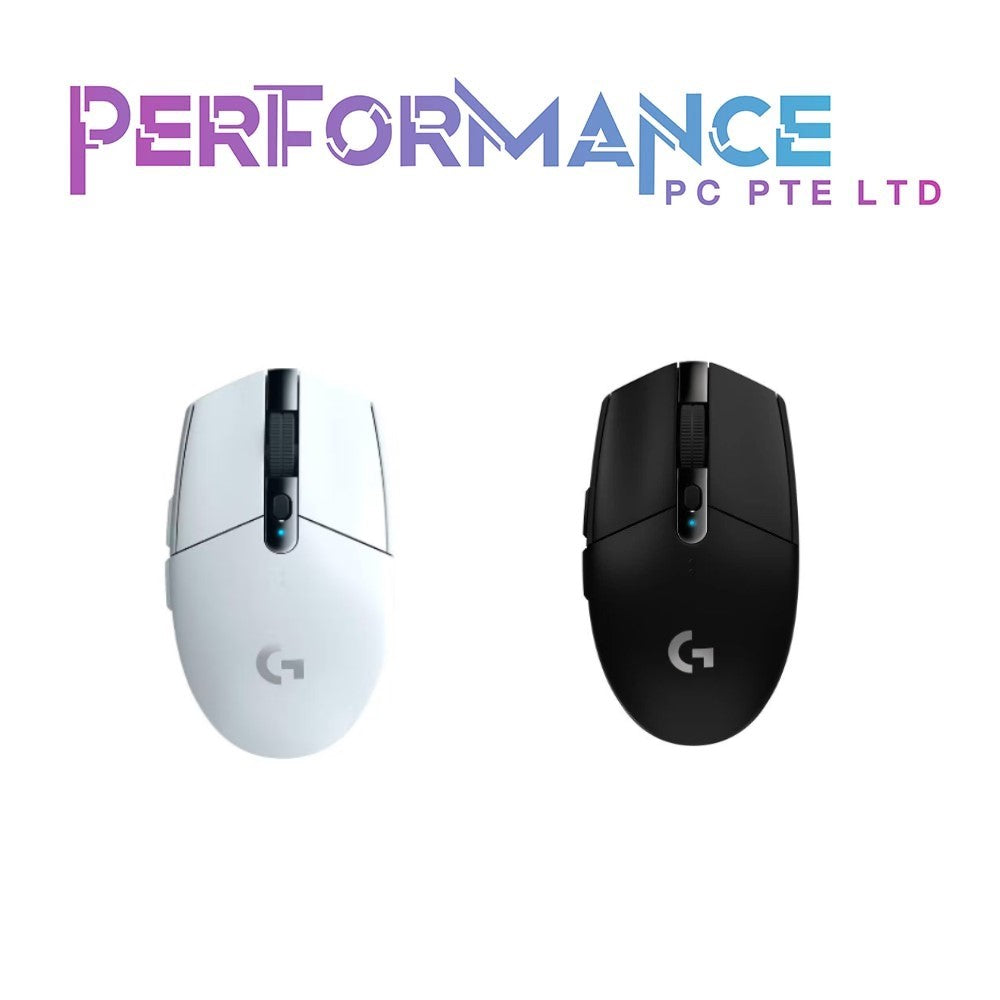 Logitech G304 LIGHSTPEED Wireless Gaming Mouse White/Black , Hero 12K Sensor, 12,000 DPI, Lightweight, 6 Programmable Buttons, 250h Battery Life, On-Board Memory (2 YEARS WARRANTY BY BAN LEONG TECHNOLOGIES PTE LTD)