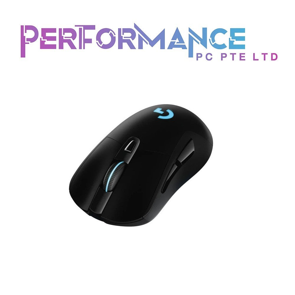 LOGITECH G703 LIGHTSPEED Wireless Gaming Mouse w/ HERO 25K Sensor, LIGHTSYNC RGB, POWERPLAY Compatible, Lightweight 95g+10g Optional, 100-25,600 DPI, Rubber Side Grips (2 YEARS WARRANTY BY BAN LEONG TECHNOLOGIES PTE LTD)