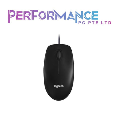 Logitech M100R Wired USB Optical Mouse Dark Black 1000 (3 YEARS WARRANTY BY BAN LEONG TECHNOLOGIES PTE LTD)