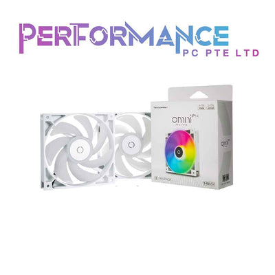 Tecware Omni P12/P14 Fans, 3/2 Fan Pack Black/White (1 YEAR WARRANTY BY TECH DYNAMIC PTE LTD)