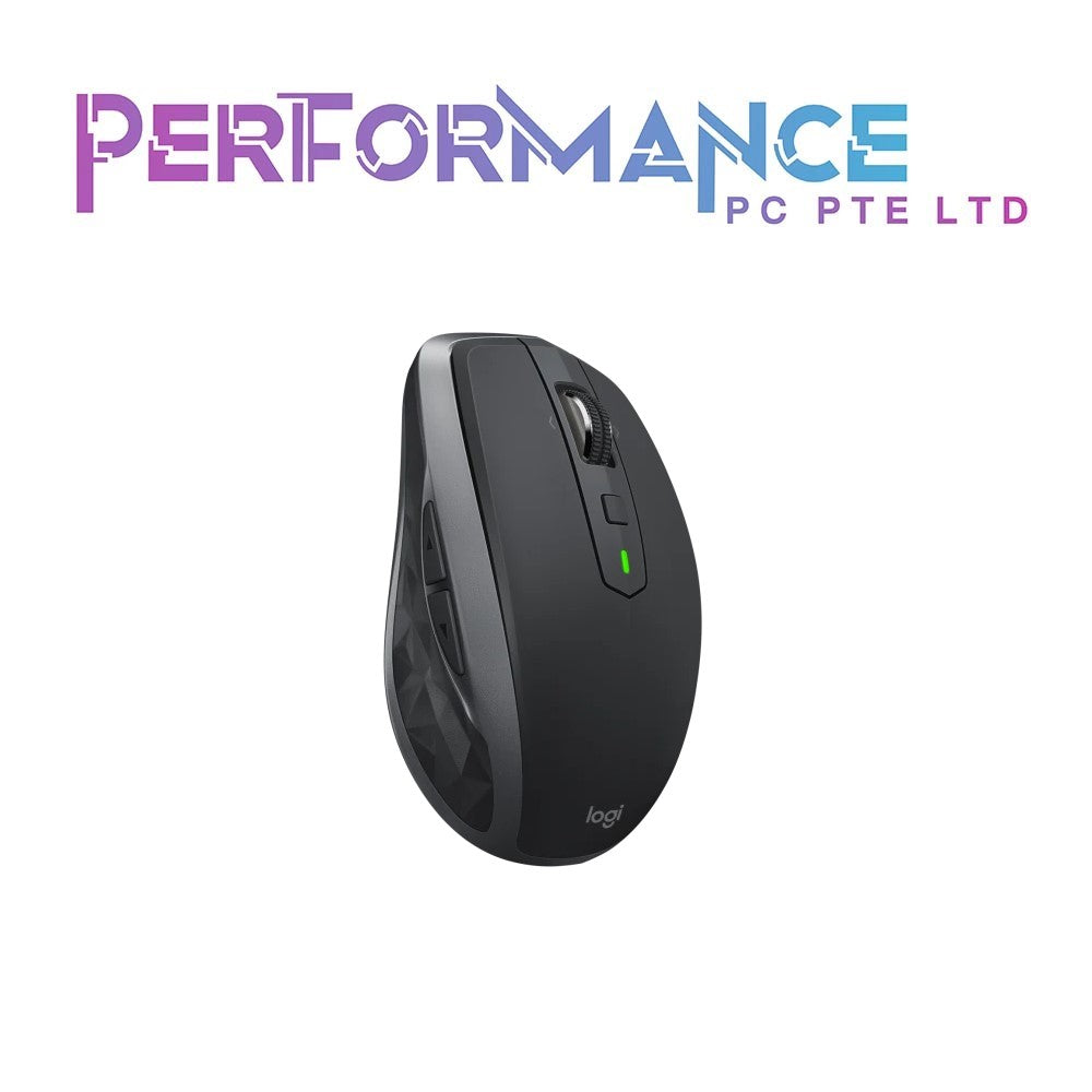 Logitech MX Anywhere 2S Wireless Mouse – Use On Any Surface, Hyper-Fast Scrolling, Rechargeable, Control Up to 3 Apple Mac and Windows Computers and Laptops (Bluetooth or USB), Graphite (1 YEAR WARRANTY BY BAN LEONG TECHNOLOGIES PTE LTD)