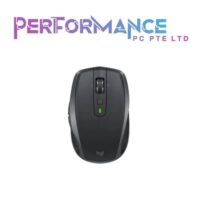 Logitech MX Anywhere 2S Wireless Mouse – Use On Any Surface, Hyper-Fast Scrolling, Rechargeable, Control Up to 3 Apple Mac and Windows Computers and Laptops (Bluetooth or USB), Graphite (1 YEAR WARRANTY BY BAN LEONG TECHNOLOGIES PTE LTD)