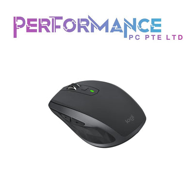 Logitech MX Anywhere 2S Wireless Mouse – Use On Any Surface, Hyper-Fast Scrolling, Rechargeable, Control Up to 3 Apple Mac and Windows Computers and Laptops (Bluetooth or USB), Graphite (1 YEAR WARRANTY BY BAN LEONG TECHNOLOGIES PTE LTD)