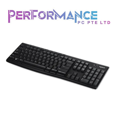 Logitech K270 Wireless Keyboard for Windows, 2.4 GHz Wireless, Full-Size, Number Pad, 8 Multimedia Keys, 2-Year Battery Life, Compatible with PC, Laptop (3 YEARS WARRANTY BY BAN LEONG TECHNOLOGIES PTE LTD)