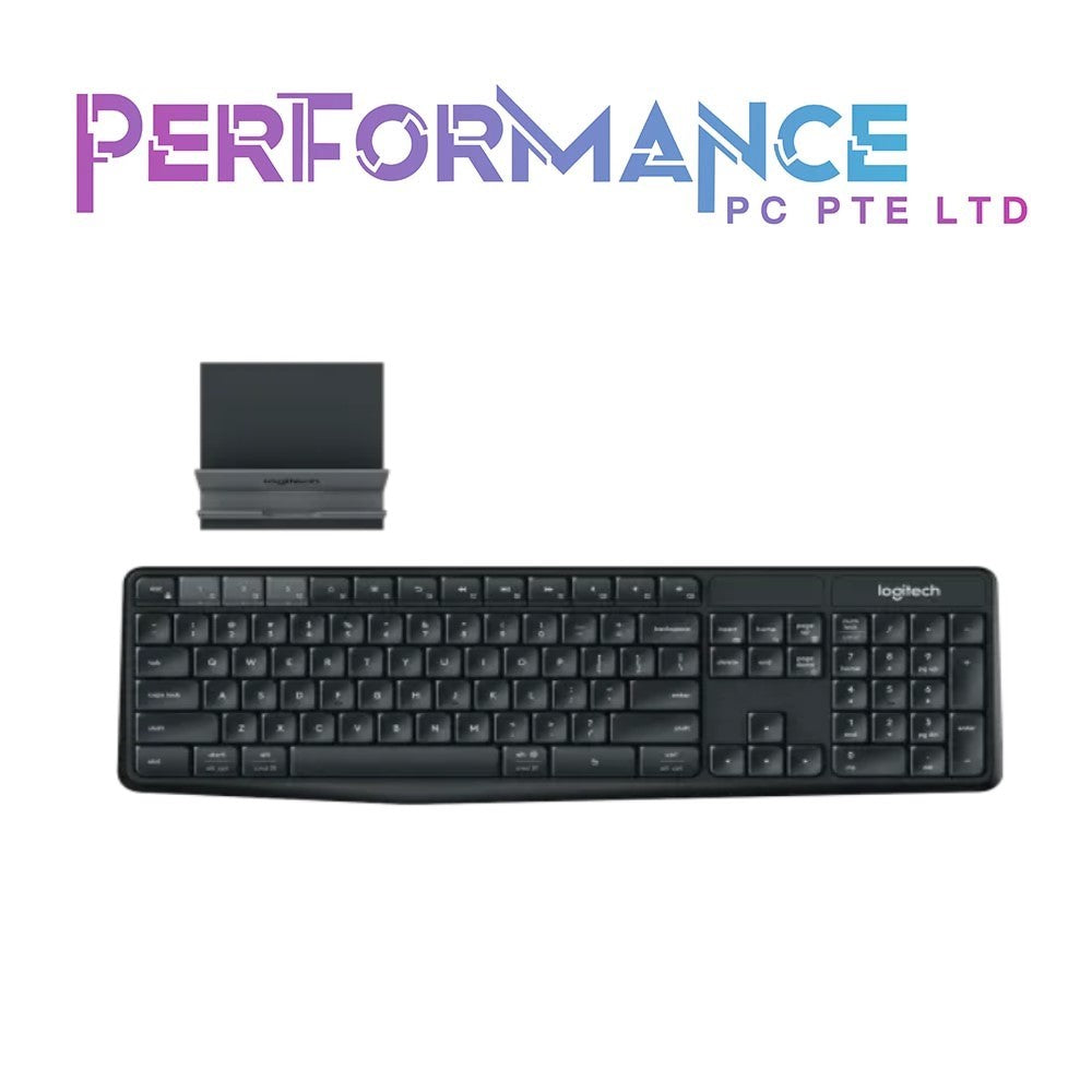Logitech K375s Multi Device Wireless Keyboard and Phone Stand Combo Black (1 YEAR WARRANTY BY BAN LEONG TECHNOLOGIES PTE LTD)