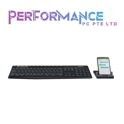 Logitech K375s Multi Device Wireless Keyboard and Phone Stand Combo Black (1 YEAR WARRANTY BY BAN LEONG TECHNOLOGIES PTE LTD)