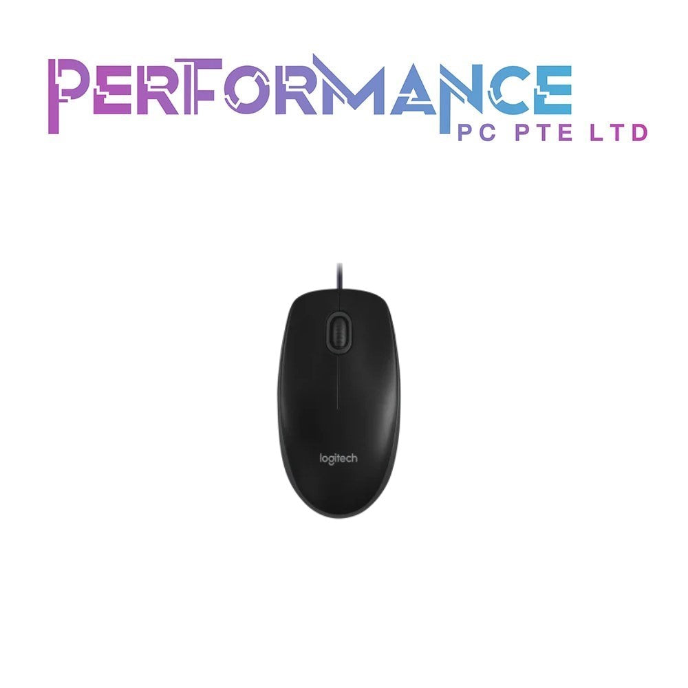 Logitech MK120 Wired Keyboard and Mouse Combo for Windows, Optical Wired Mouse, Full-Size Keyboard, USB Plug-and-Play, Compatible with PC, Laptop - Black (3 YEARS WARRANTY BY BAN LEONG TECHNOLOGIES PTE LTD)