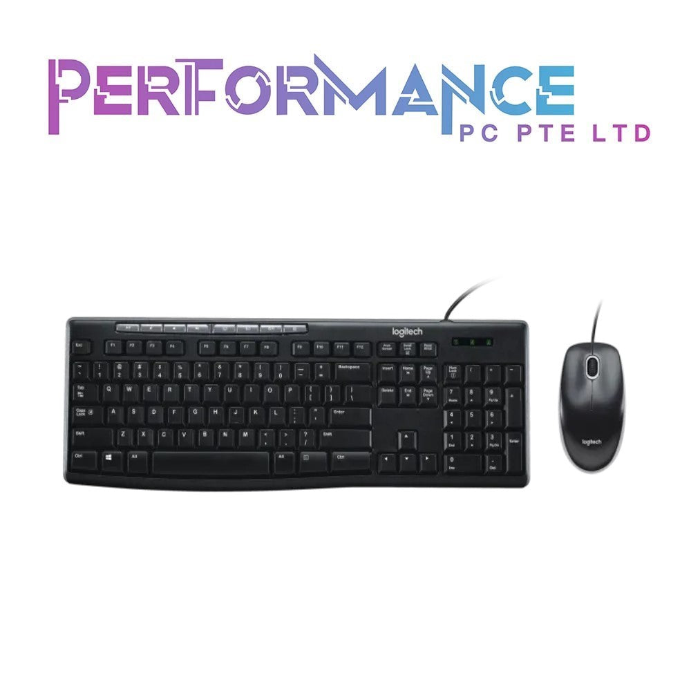 Logitech Media Combo MK200 Full-Size Keyboard and High-Definition Optical Mouse (3 YEARS WARRANTY BY BAN LEONG TECHNOLOGIES PTE LTD)