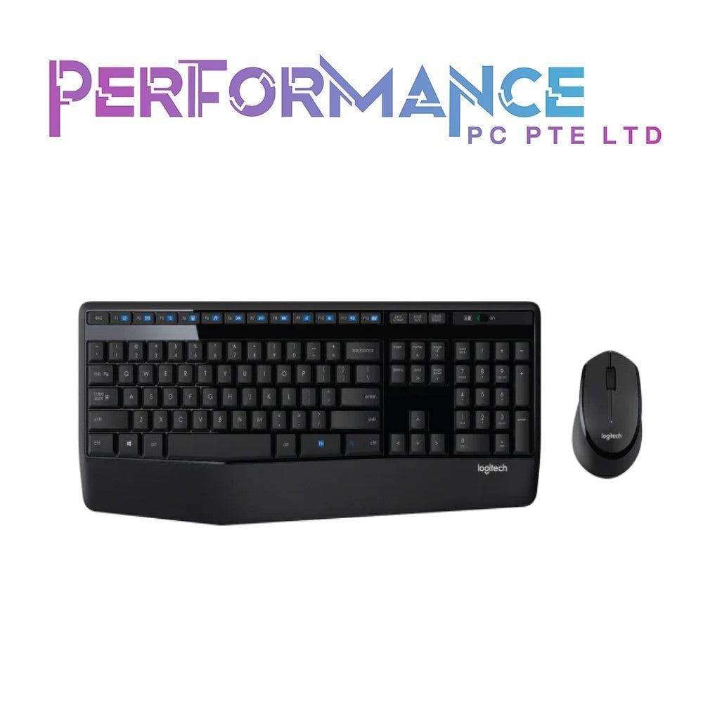 Logitech MK345 Wireless Combo Full-Sized Keyboard with Palm Rest and Comfortable Right-Handed Mouse, 2.4 GHz Wireless USB Receiver, Compatible with PC, Laptop (1 YEAR WARRANTY BY BAN LEONG TECHNOLOGIES PTE LTD)