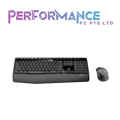 Logitech MK345 Wireless Combo Full-Sized Keyboard with Palm Rest and Comfortable Right-Handed Mouse, 2.4 GHz Wireless USB Receiver, Compatible with PC, Laptop (1 YEAR WARRANTY BY BAN LEONG TECHNOLOGIES PTE LTD)