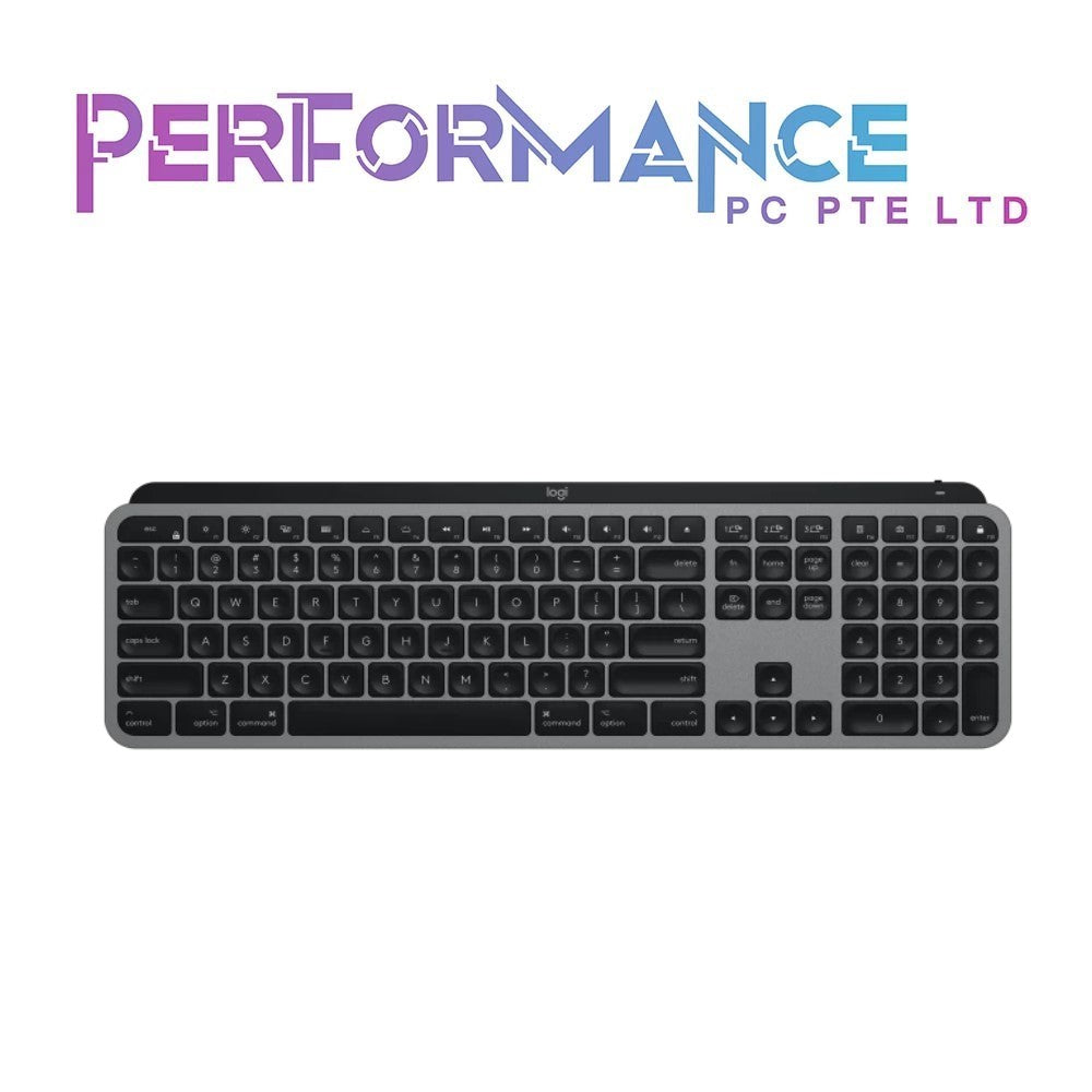 Logitech MX Keys Advanced Wireless Illuminated Keyboard for Mac,Backlit LED Keys, Bluetooth,USB-C, MacBook Pro,Macbook Air,iMac, iPad Compatible, Metal Build (1 YEAR WARRANTY BY BAN LEONG TECHNOLOGIES PTE LTD)