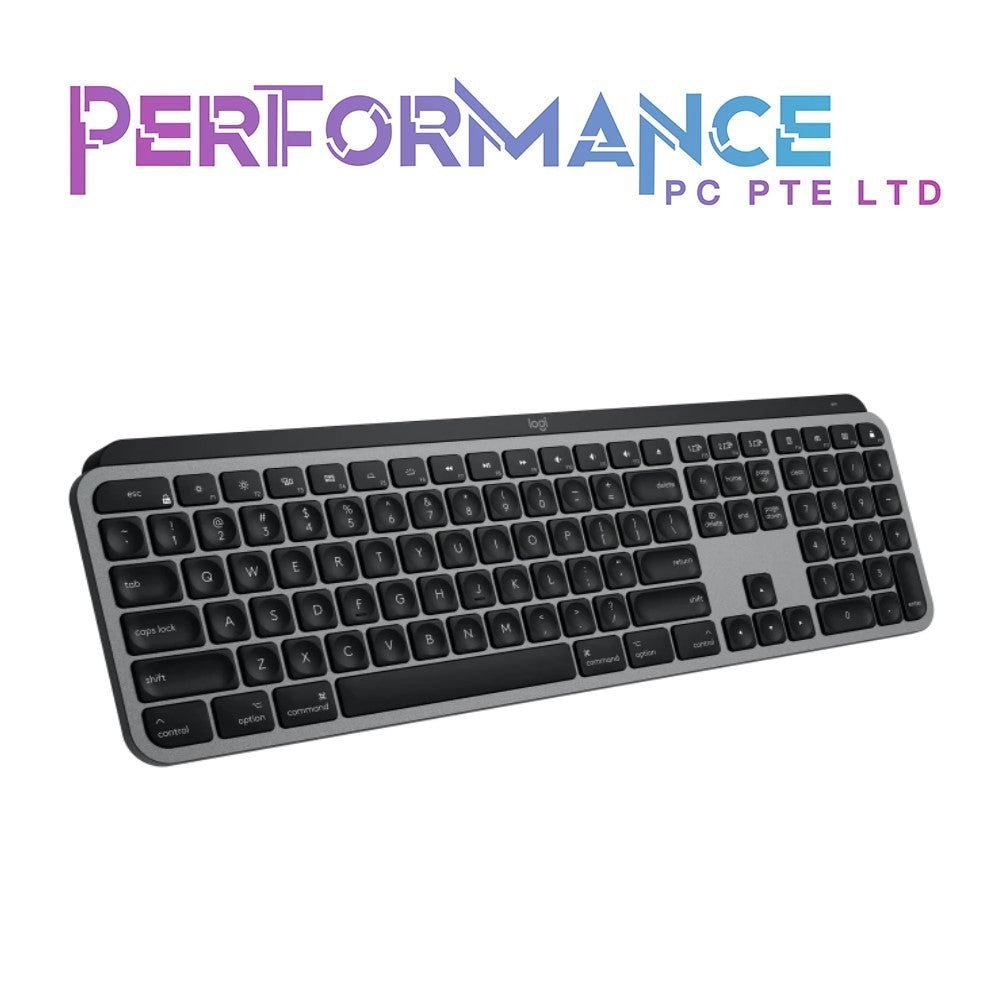 Logitech MX Keys Advanced Wireless Illuminated Keyboard for Mac,Backlit LED Keys, Bluetooth,USB-C, MacBook Pro,Macbook Air,iMac, iPad Compatible, Metal Build (1 YEAR WARRANTY BY BAN LEONG TECHNOLOGIES PTE LTD)