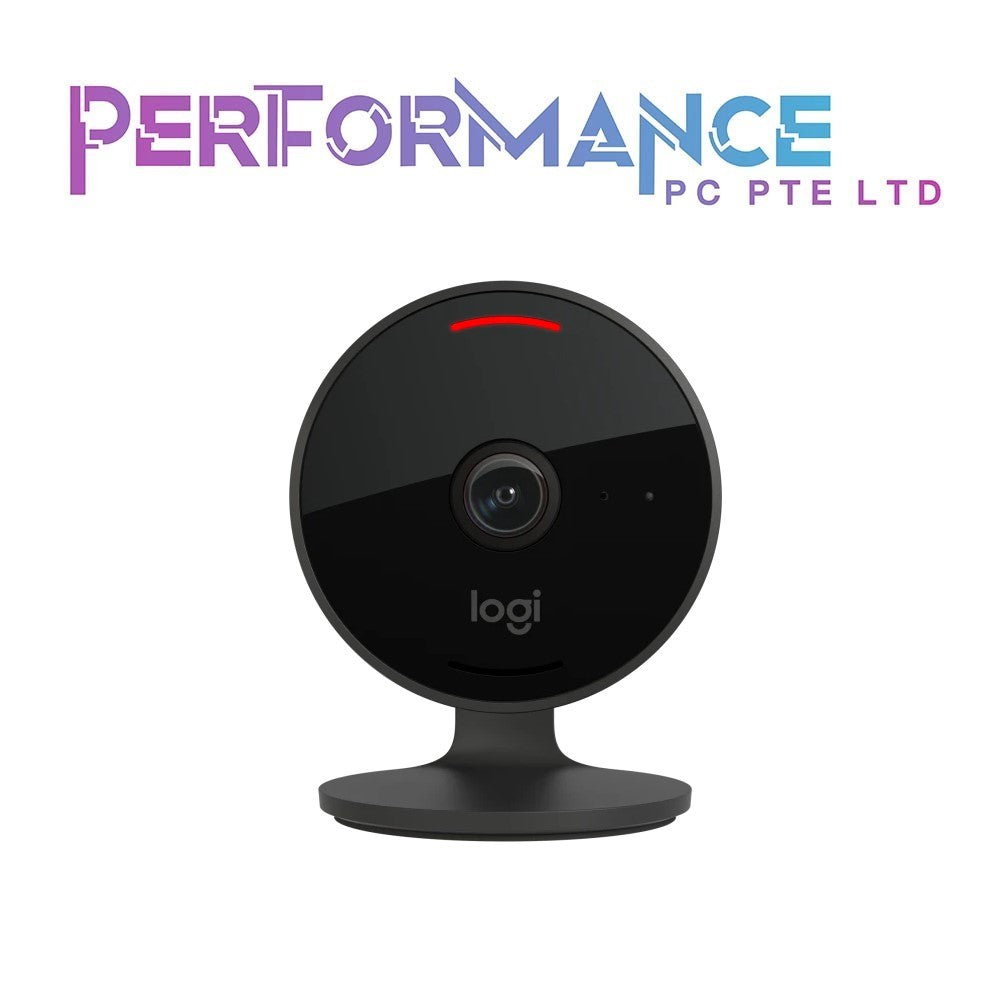 Logitech Circle View Weatherproof Wired Home Security Camera with Logitech TrueView Video, 180° Wide Angle, 1080p HD, Night Vision, 2-Way Audio, Tilt for Privacy, Apple HomeKit Secure Video (1 YEAR WARRANTY BY BAN LEONG TECHNOLOGIES PTE LTD)