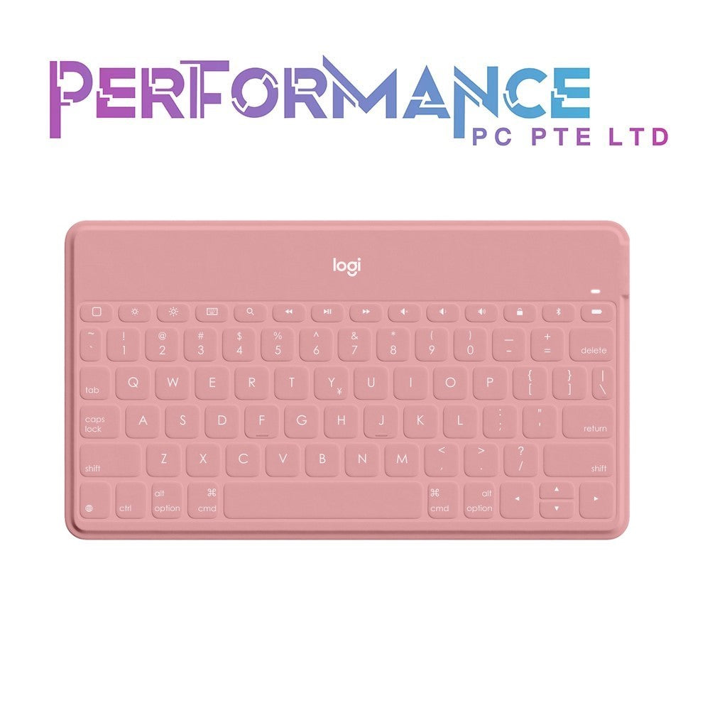 Logitech Keys-to-Go Ultra-Portable, Stand-Alone Keyboard COMPATIBLE DEVICES all iOS devices including iPad, iPhone and Apple TV - Black/Pink/Blue (1 YEAR WARRANTY BY BAN LEONG TECHNOLOGIES PTE LTD)