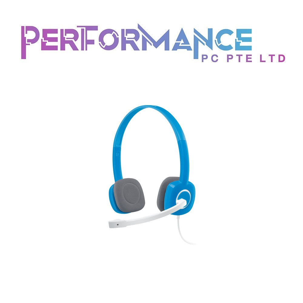 Logitech Stereo Headset H150 - Cloud White/Sky Blue (2 YEARS WARRANTY BY BAN LEONG TECHNOLOGIES PTE LTD)