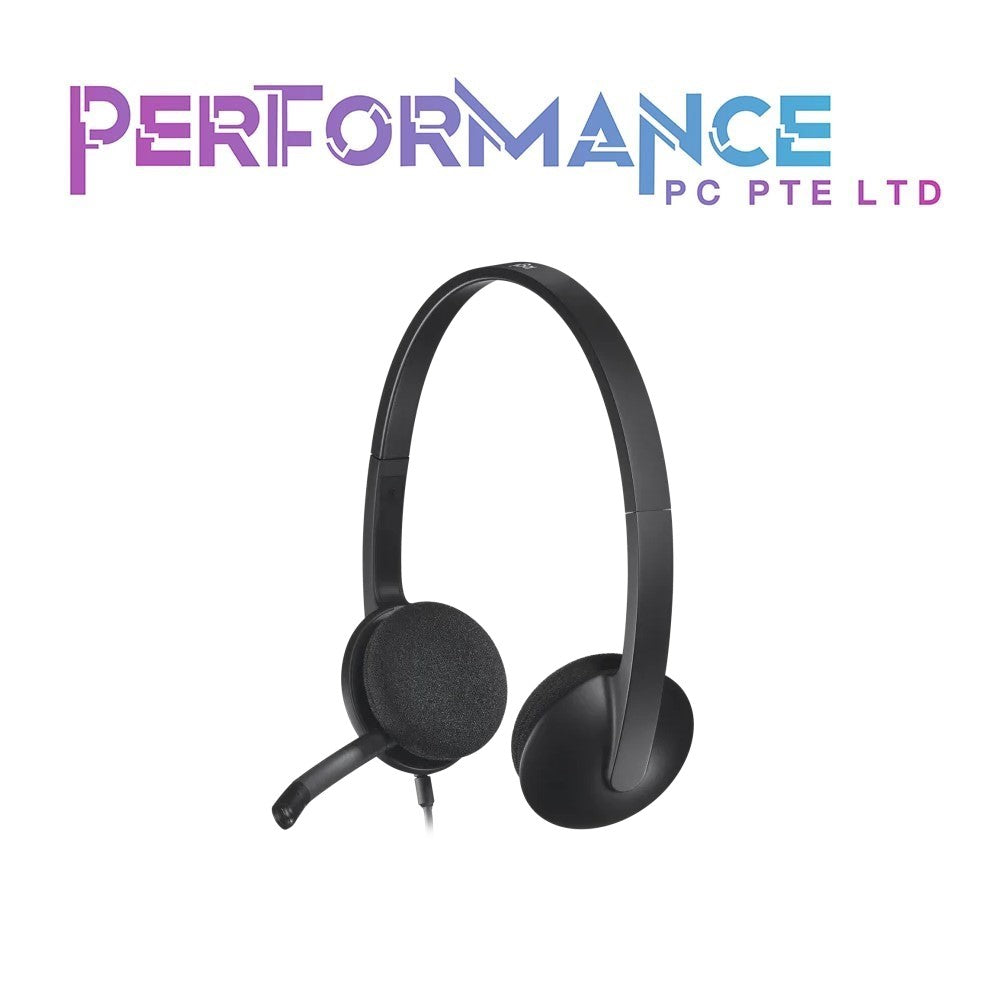 Logitech USB Headset H340, Stereo, USB Headset for Windows and Mac - Black (2 YEARS WARRANTY BY BAN LEONG TECHNOLOGIES PTE LTD)