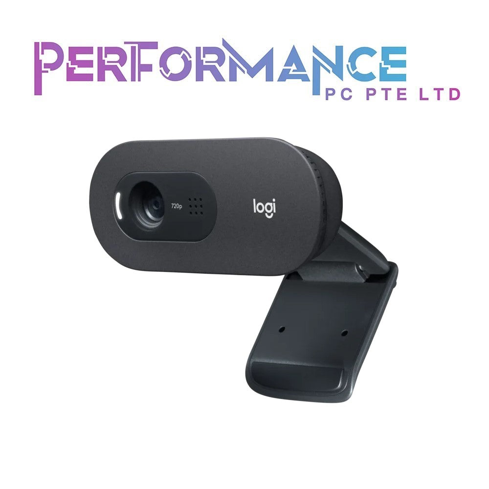 Logitech C505 HD Webcam - 720p HD External USB Camera for Desktop or Laptop with Long-Range Microphone, Compatible with PC or Mac (1 YEAR WARRANTY BY BAN LEONG TECHNOLOGIES PTE LTD)