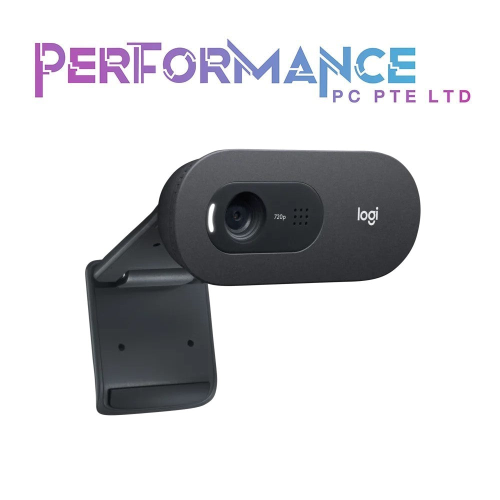 Logitech C505 HD Webcam - 720p HD External USB Camera for Desktop or Laptop with Long-Range Microphone, Compatible with PC or Mac (1 YEAR WARRANTY BY BAN LEONG TECHNOLOGIES PTE LTD)