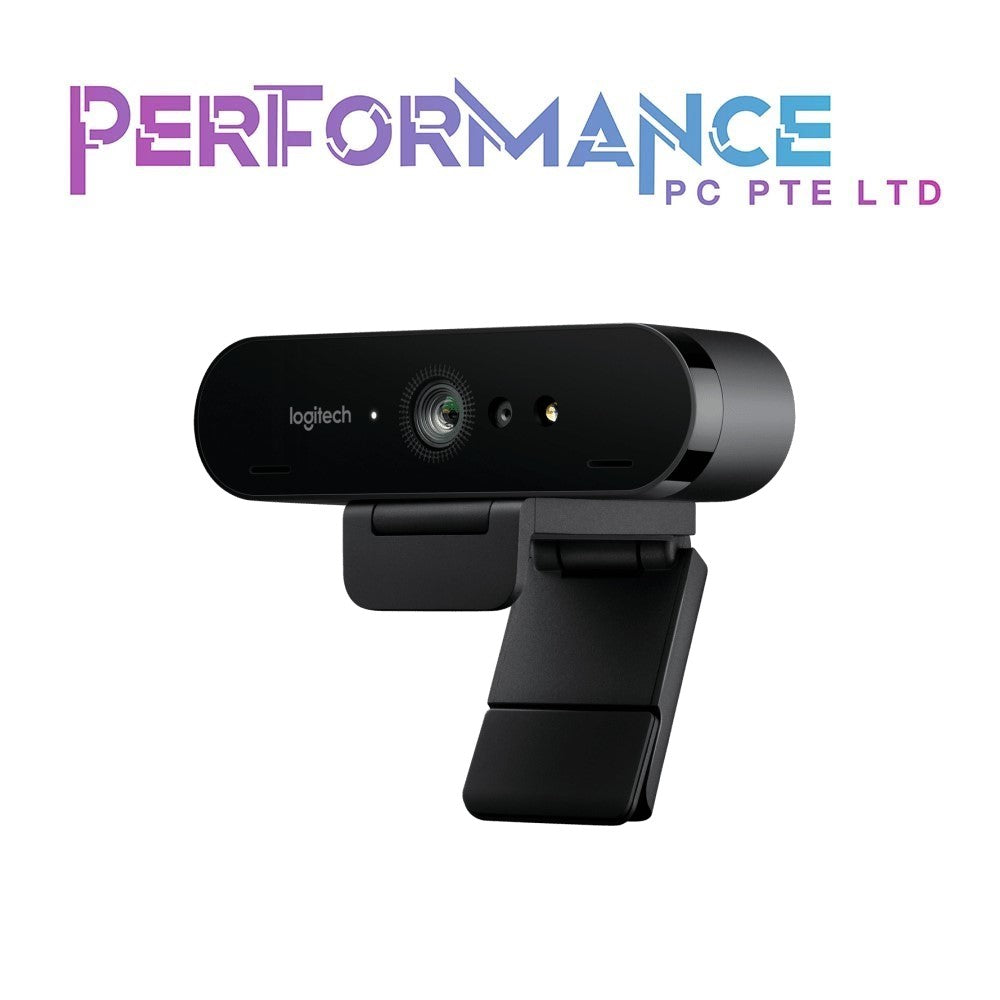 Logitech Brio 4K Webcam, Ultra 4K HD Video Calling, Noise-Canceling mic, HD Auto Light Correction, Wide Field of View, Works with Microsoft Teams, Zoom, Google Voice, PC/Mac/Laptop/Macbook/Tablet (1 YEARS WARRANTY BY BAN LEONG TECHNOLOGIES PTE LTD)