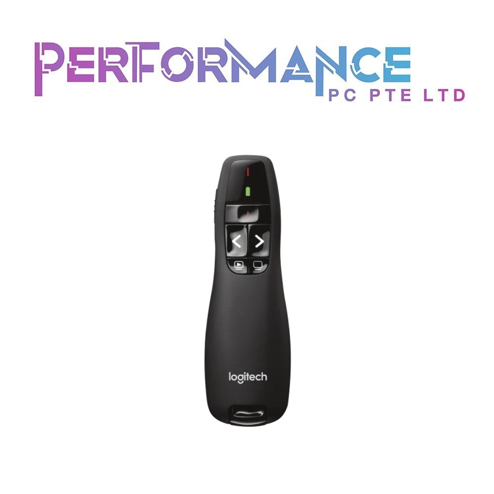 Logitech Wireless Presenter R400, Wireless Presentation Remote Clicker with Laser Pointer (3 YEARS WARRANTY BY BAN LEONG TECHNOLOGIES PTE LTD)