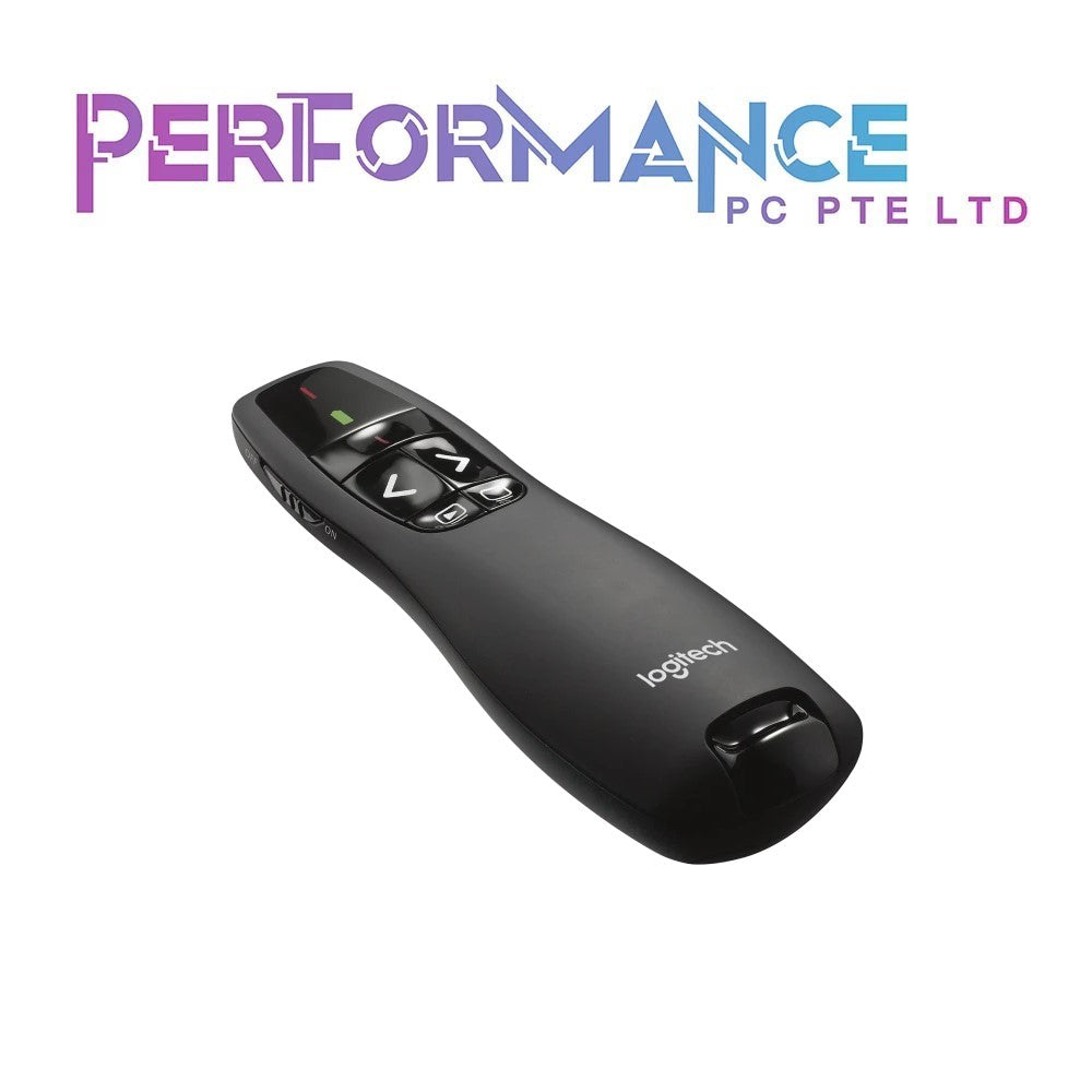 Logitech Wireless Presenter R400, Wireless Presentation Remote Clicker with Laser Pointer (3 YEARS WARRANTY BY BAN LEONG TECHNOLOGIES PTE LTD)