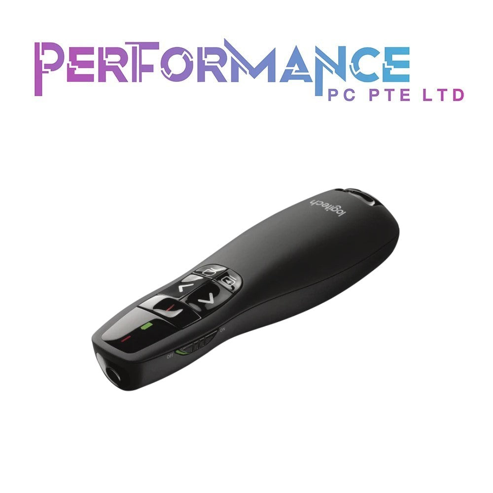 Logitech Wireless Presenter R400, Wireless Presentation Remote Clicker with Laser Pointer (3 YEARS WARRANTY BY BAN LEONG TECHNOLOGIES PTE LTD)