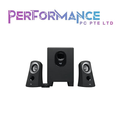 Logitech Z313 2.1 Multimedia Speaker System with Subwoofer, Full Range Audio, 50 Watts Peak Power, Strong Bass, 3.5mm Audio Inputs, UK Plug, PC/PS4/Xbox/TV/Smartphone/Tablet/Music Player - Black (2 YEARS WARRANTY BY BAN LEONG TECHNOLOGIES PTE LTD)