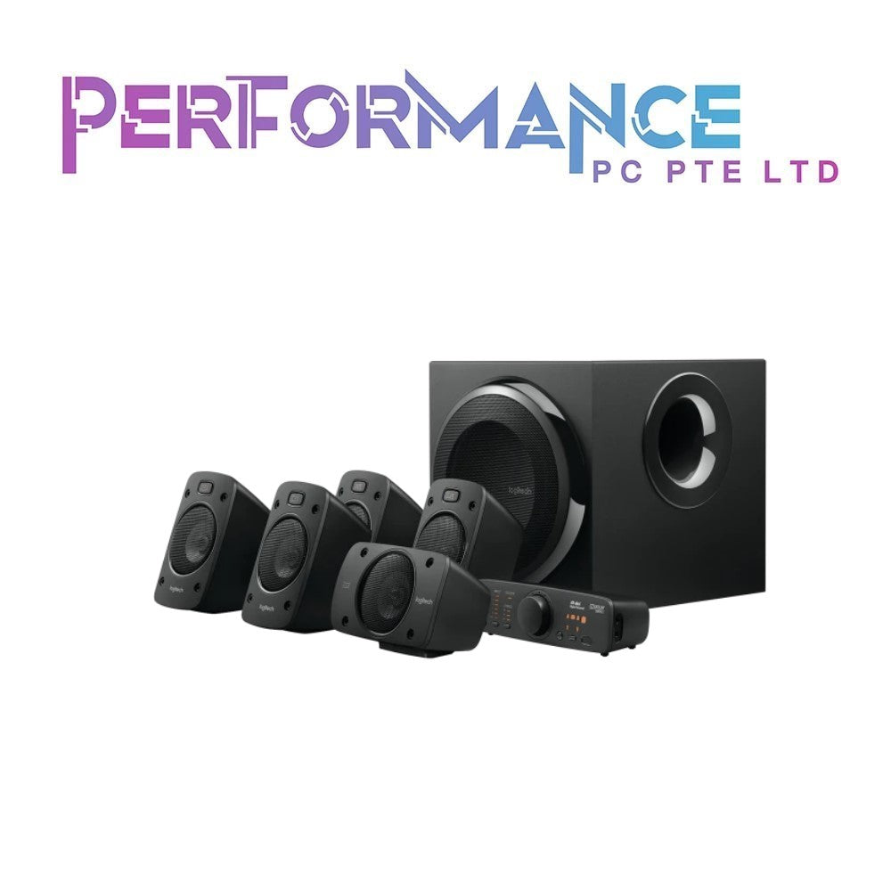 Logitech Z906 5.1 Surround Sound Speaker System - THX, Dolby Digital and DTS Digital Certified - Black (2 YEARS WARRANTY BY BAN LEONG TECHNOLOGIES PTE LTD)