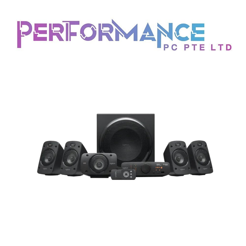 Logitech Z906 5.1 Surround Sound Speaker System - THX, Dolby Digital and DTS Digital Certified - Black (2 YEARS WARRANTY BY BAN LEONG TECHNOLOGIES PTE LTD)